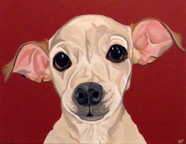 Chewbaca - Custom Dog Portrait 9" x 12" x 1.5"