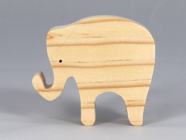 Wood Toy Elephant Cutout 1182551363