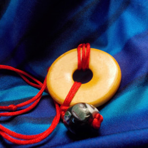 Yellow Sun Disk Necklace