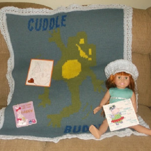 Ruth's knitted blanket