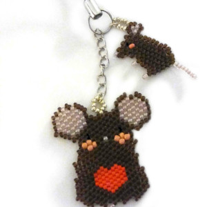 Personalized Mouse/Rat Keychain
