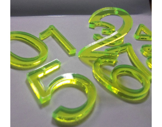 acrylic numbers, number charms, numbers, laser cut numbers, block letters,