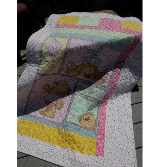 Quilt Teddy Time Baby with Changing Pad 041510QCP 
