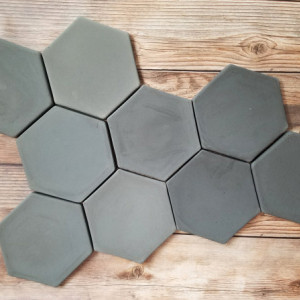 Hexagon concrete coasters
