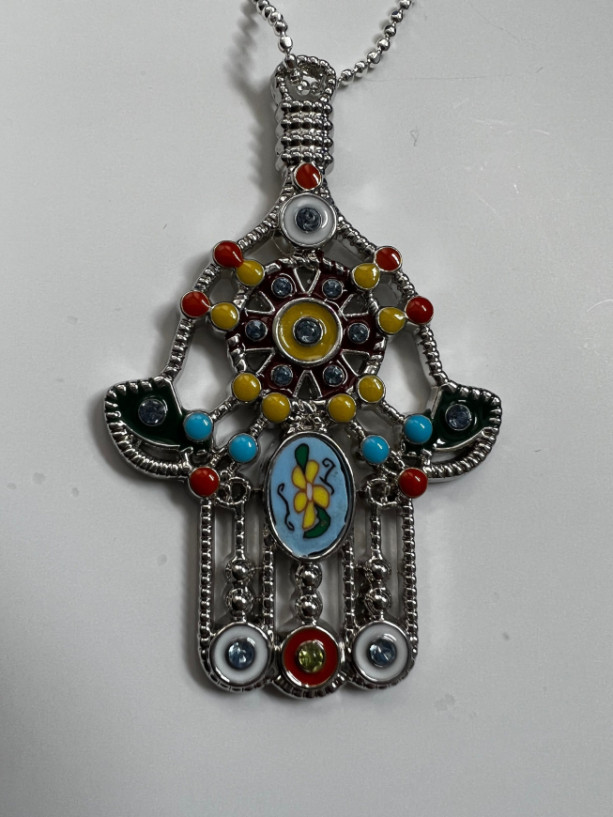 Eid Hamsa Pendant Necklace- Gift for Her