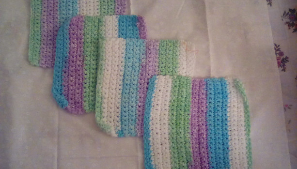 Crocheted Dish or Wash Cloths - 100% Cotton