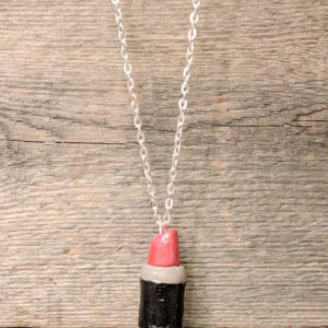Lipstick Charm • Charm Necklace • Makeup Charm • Lipstick Necklace • Makeup necklace • Gift for girls • Gift for makeup lovers • Cute Gift