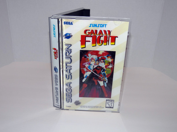 Sega Saturn Galaxy Fight custom printed manual, insert & case