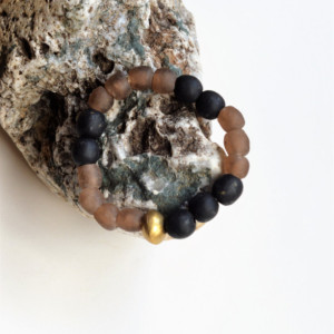 African   beaded bracelet, African glass bracelet, African tribal bracelet for men, African recycled glass bracelet, African jewelry