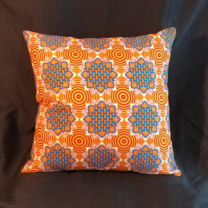 Decorative Accent Pillow - Ornate Orange