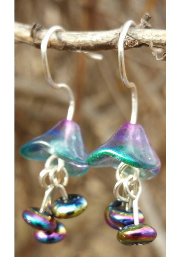 Vintage glass bead earrings