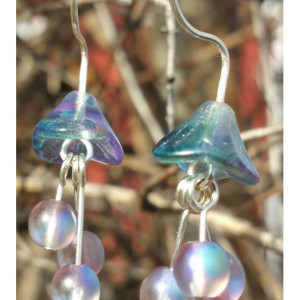 Vintage flower bead earrings