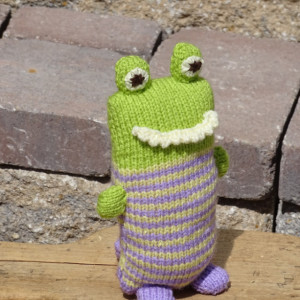 Stuffed Monster, Knitted Toy, Gift for Toddler , Plush Monster, Hand Knitted Toy