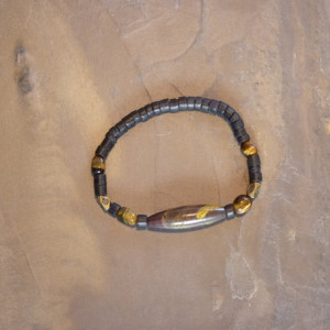 Agate Gold Swirl Bracelet