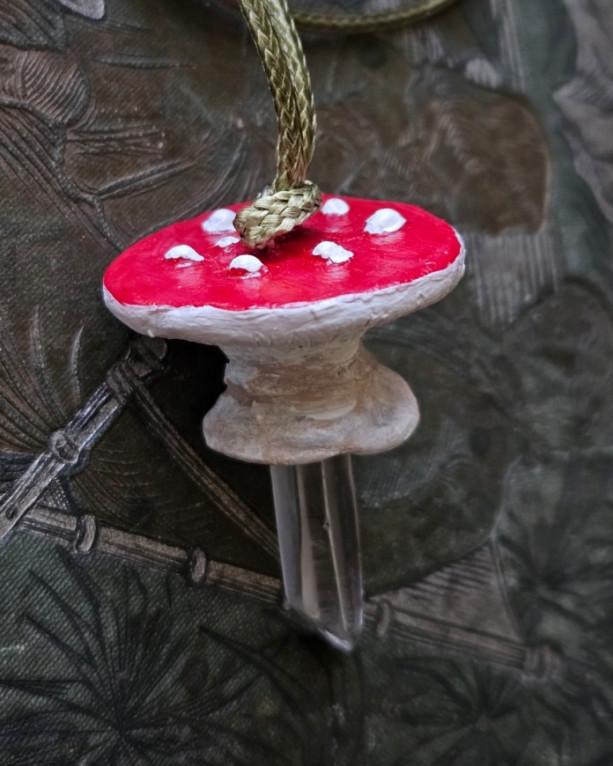 Fairytale Mushroom Pendant Necklace