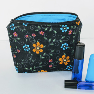 Floral Essential Oil Bag, Roller Ball Bag, Essential Oil Case, Essential Oil Storage, Gift for Her