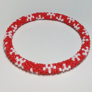 Beaded Snowflake Necklace for Dogs