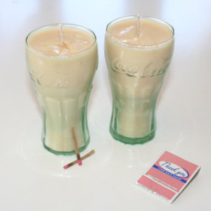 2 Mini Root Beer Scented 6.5 oz Cream Soy Wax Candles