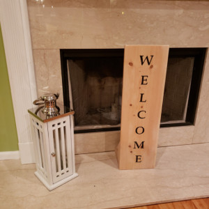 Custom Stand Up Welcome Sign 