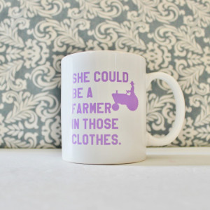 She Could Be a Farmer in those Clothes - Clueless movie inspired coffee cup, mug, pencil holder, catch-all - Ready to Ship