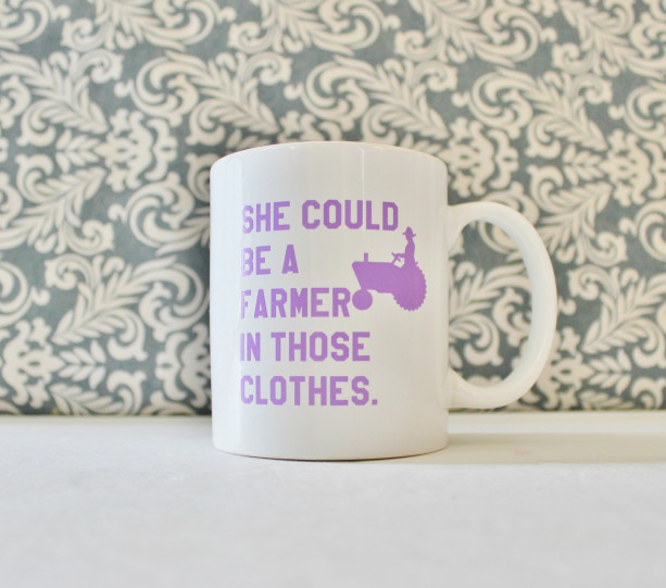 She Could Be a Farmer in those Clothes - Clueless movie inspired coffee cup, mug, pencil holder, catch-all - Ready to Ship
