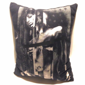 Nude Stars and Stripes T-shirt pillow 