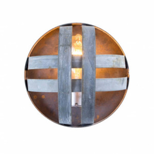 ATOM Collection - Pesini - Wine Barrel Ring Sconce Light / made from reclaimed Napa wine barrel rings - 100% Recycled! -