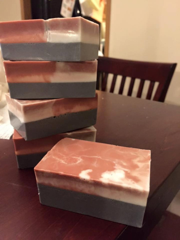 Charcoal and Rose Clay Spa Bar