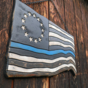 Betsy Ross Thin Blue Line Flag