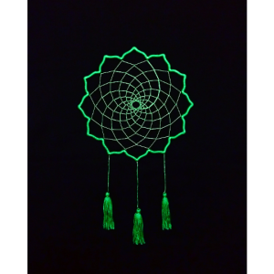 Heart Chakra Green Flower Dream Catcher Handmade by Pamda Bella