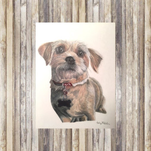Custom Dog Portrait (2 Pets), Custom Pet Portrait, Dog Portrait, Pet Portrait, Pet Memorial, Dog Memorial, Pet Portrait Custom, Dog Art