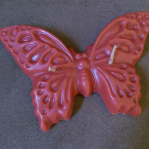 Homemade BUTTERFLY Candle