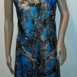 Handmade Blue Camouflage Dress 