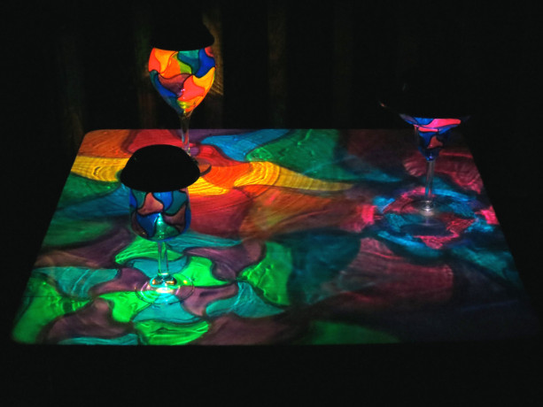 Hand Painted Solar Mosaic Luminaries 
