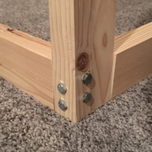 Twin House Bed Frame (2x3" pieces)
