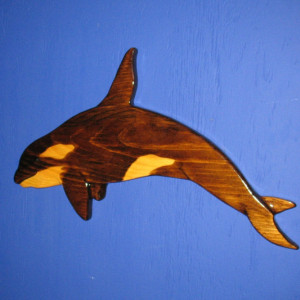 Orca (Killer Whale) Wall Plaque, Wall Hanging