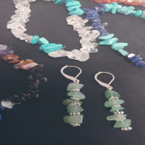 Entire Lot Of Handcrafted Gemstone Bracelets
