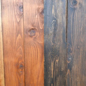 Staggered Reclaimed Wood Headboard / Wall Art - Antique Walnut