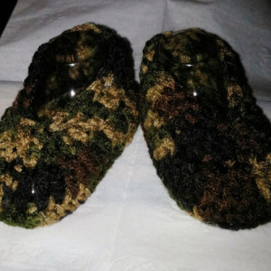 Baby Booties - Slip-on Shoes - Camo