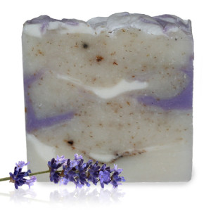 Lavender Essential Oil Scented Soap Bar with Chamomile Flowers | Vegan Friendly | 5.5 oz. Large Bars