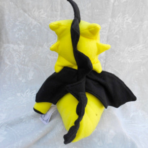 Bright Yellow and Black Large Dragon