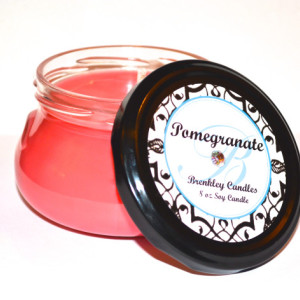 Pomegranate 8oz 100% Soy Candle