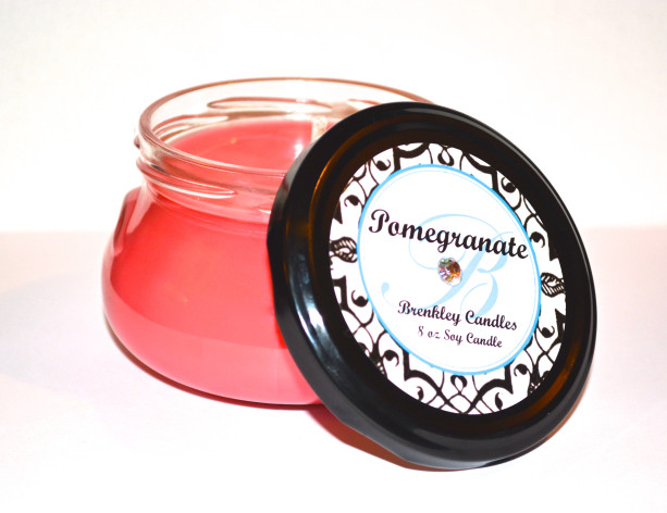 Pomegranate 8oz 100% Soy Candle