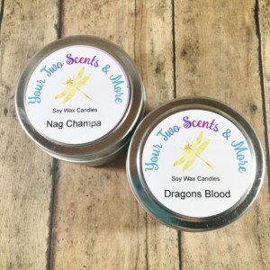 Candle Gift Set, Natural Soy Candles, Vegan Candles, Soy Wax Candles, Eco Friendly Candles, Scented Soy Candles, 4 Oz Candle Tins