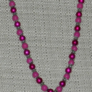 Purple Agate Pink Necklace A05445