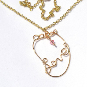baby foot pendant, wire wrap pendant, birthstone pendant, birthstone necklace, baby footprint necklace, gold pendant, gold jewlery