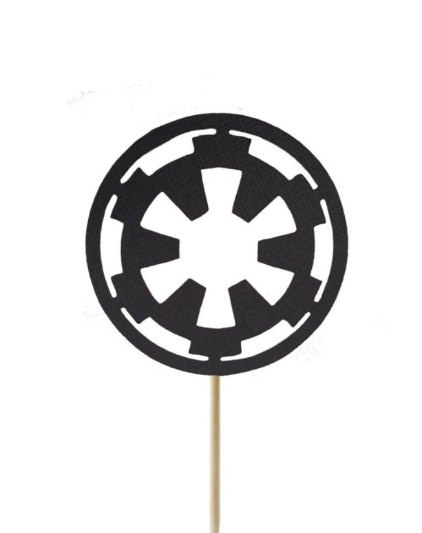 Galactic Empire Imperial Crest Cupcake Toppers - Set of 12