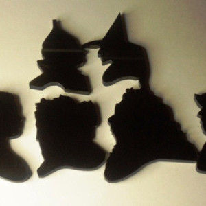 oz charms,halloween,dorothy,witches,wizard,laser cut 