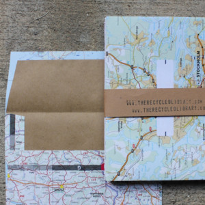 Europe Maps Envelope & Notecard Set - Set of 10 - Recycled Maps 