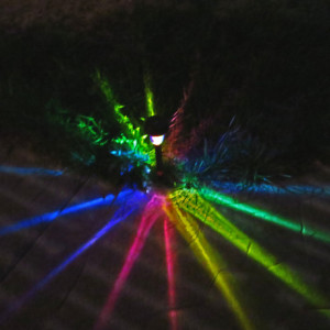 Hand-Painted Solar LED Rainbow Path Lights 